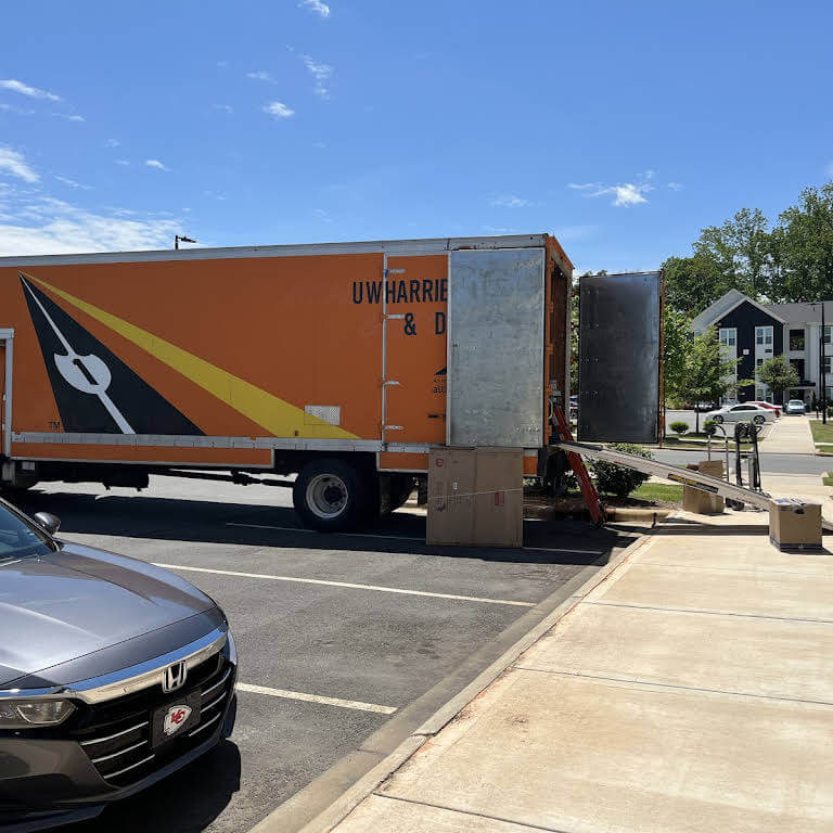 Uwharrie Moving and Delivery moving truck in Albemarle, NC